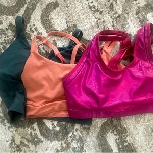 Women's athletic tops - Pink, Orange, and Teal
